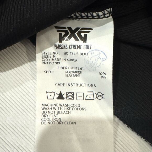 PXG Parsons Xtreme Golf Shirt Ribbed 1/4 Zip Polo Med Long Sleeve Colorblock Top - Picture 4 of 8